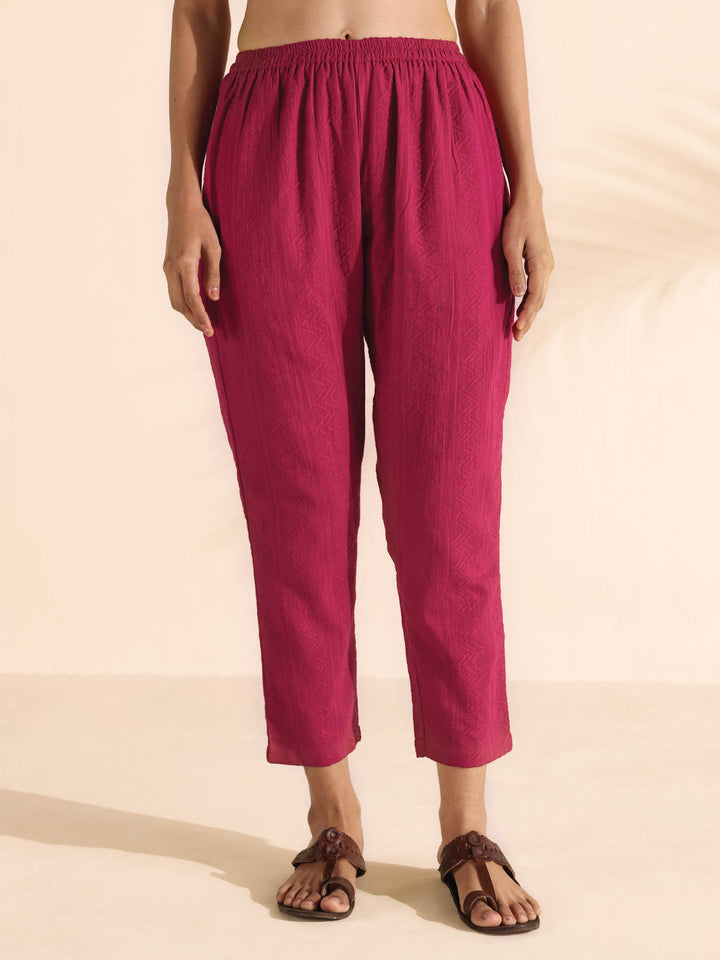 Carrot Cotton Dobby Kurta Pant Set | SHOBITAM