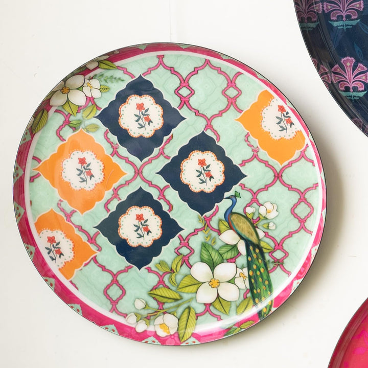 Ajmer Floral Wall Plates- Set of 3