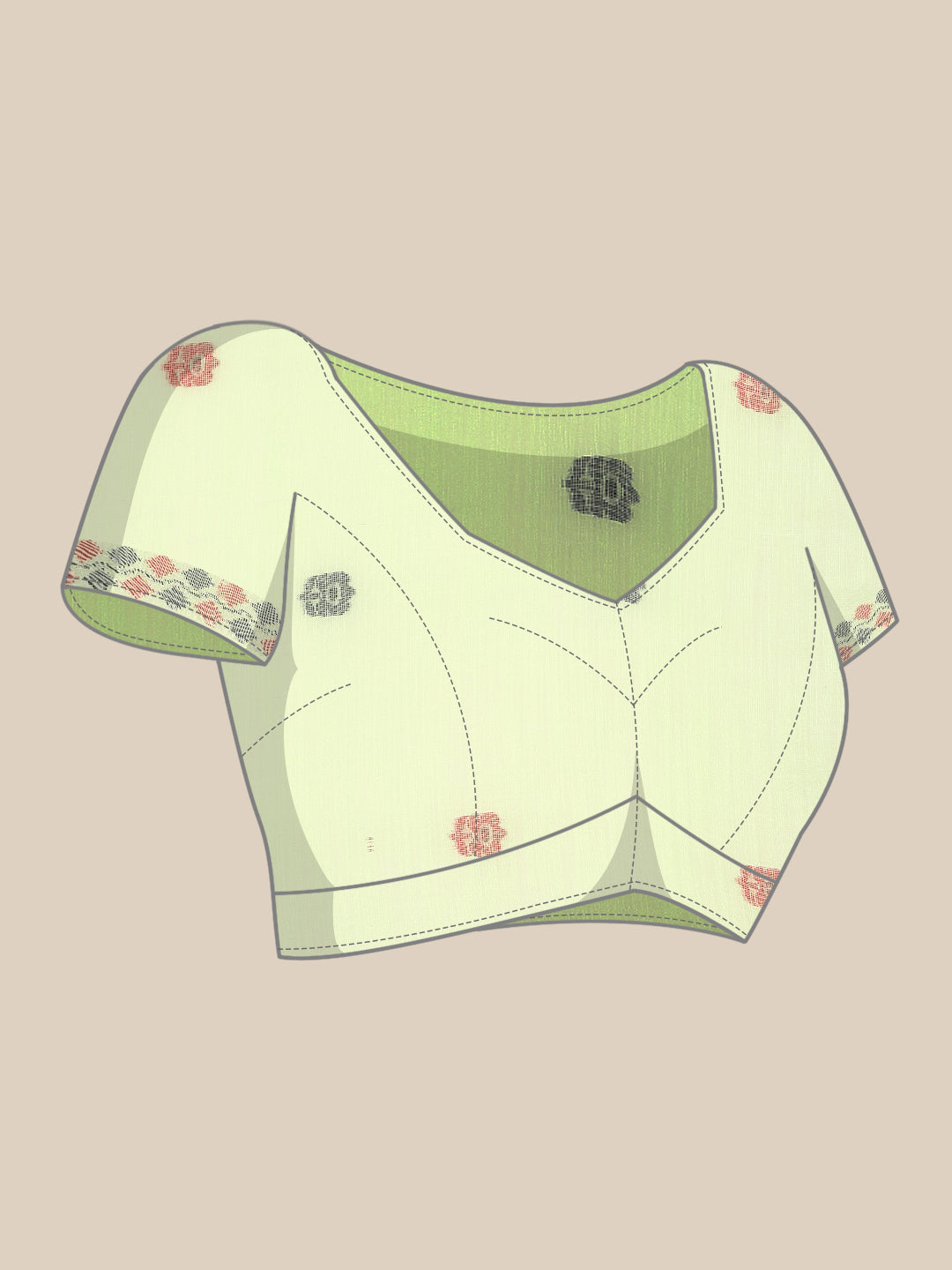 Jamdani Cotton Saree with Blouse piece | SHOBITAM