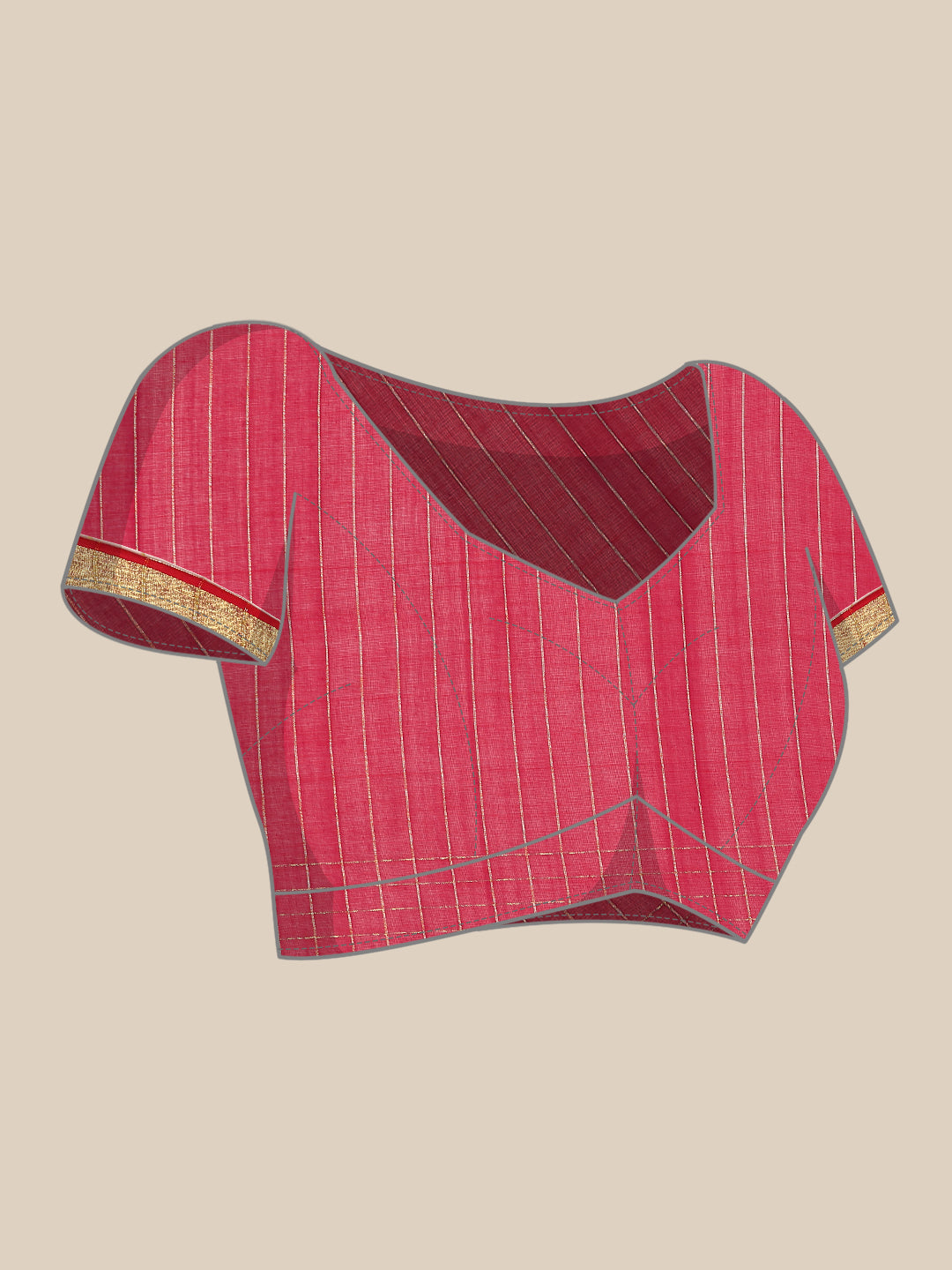 Handloom Zari buti Jamdani Cotton Saree with blouse piece | SHOBITAM