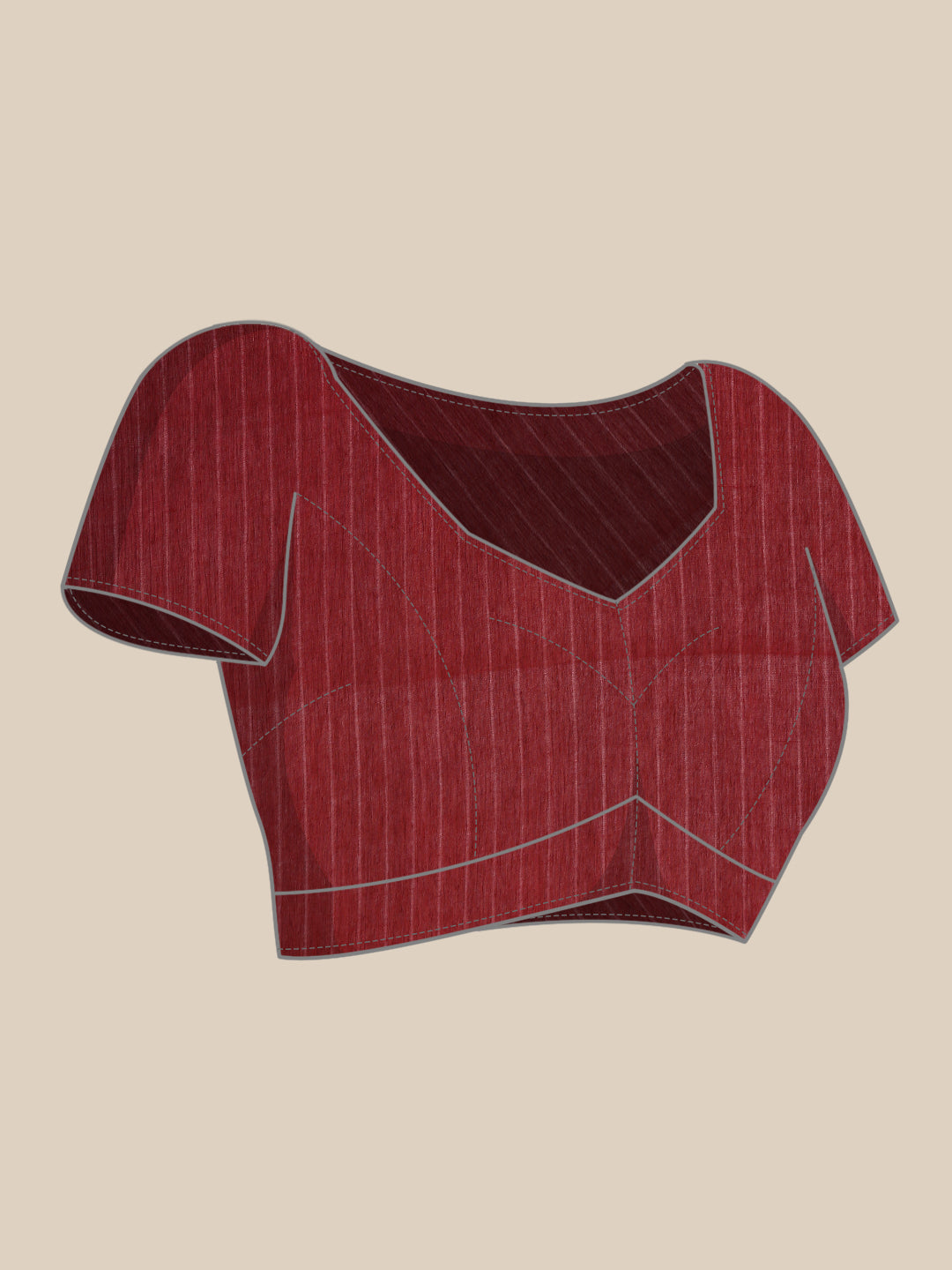 Maroon Hand Woven Shibori Cotton Saree With Yellow Pallu