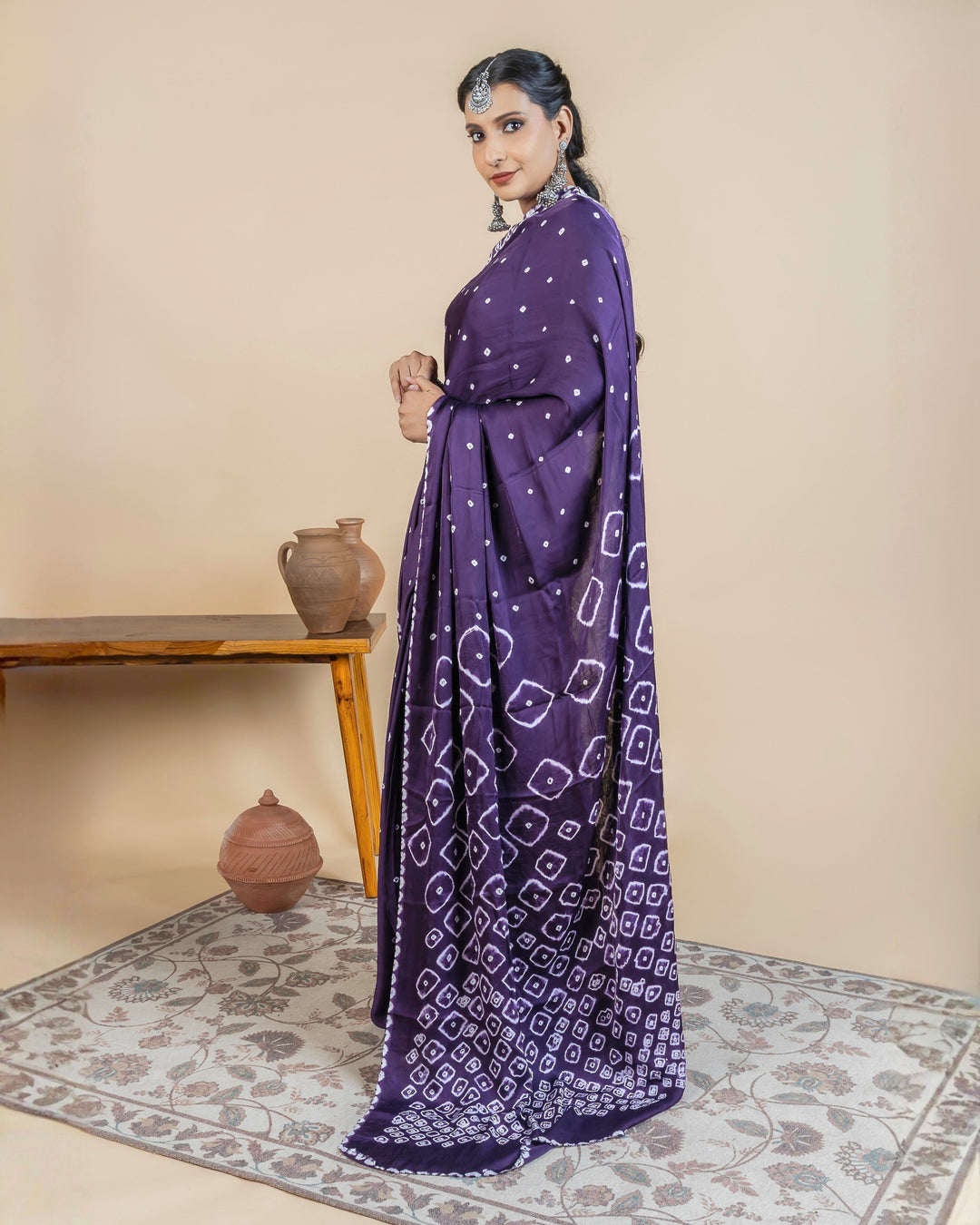 Rogan Bandhani Saree  | SHOBITAM