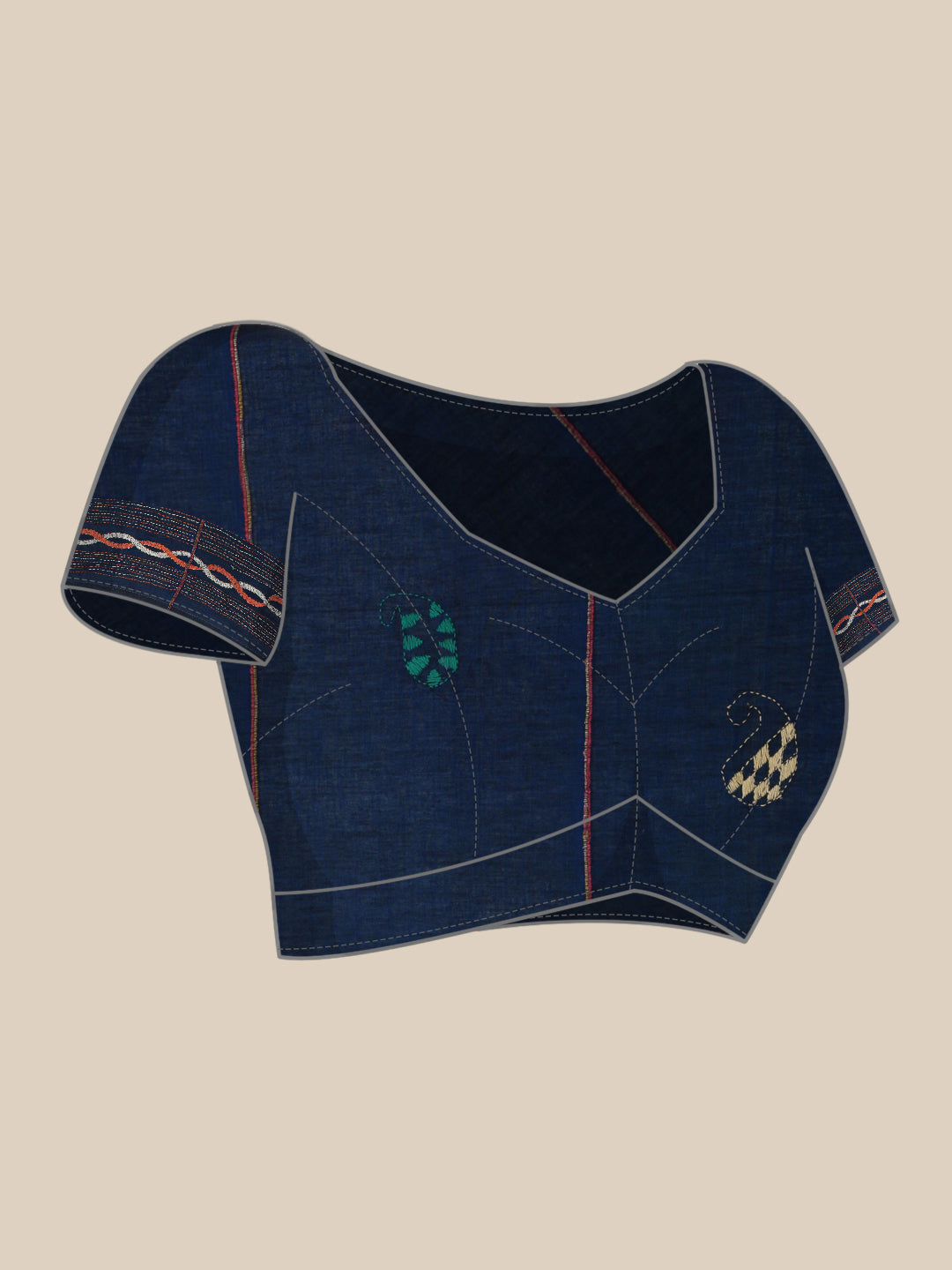 Handloom Khesh Kantha Cotton Saree | SHOBITAM
