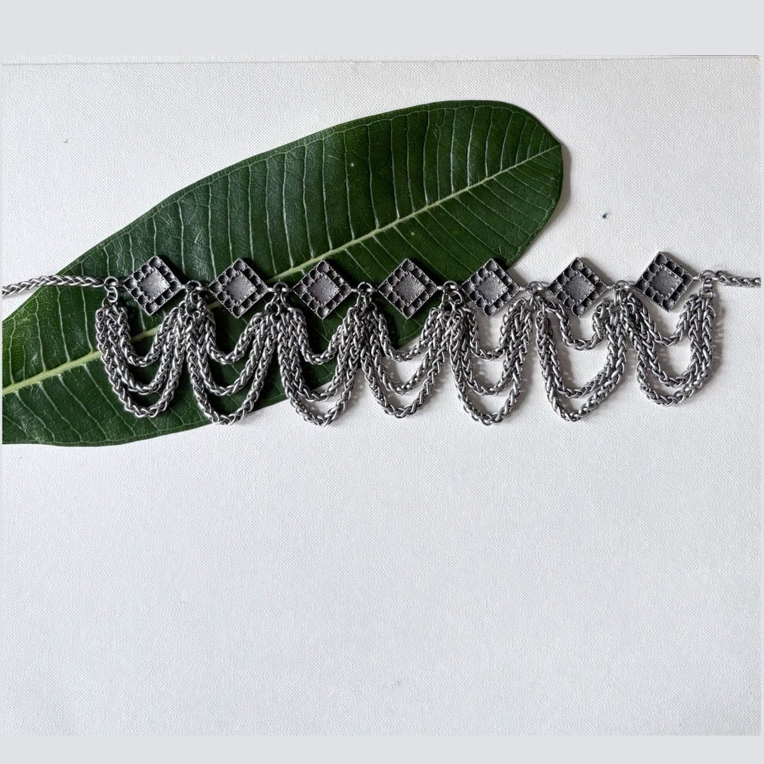 Maniratna Chain Choker Necklace | SHOBITAM