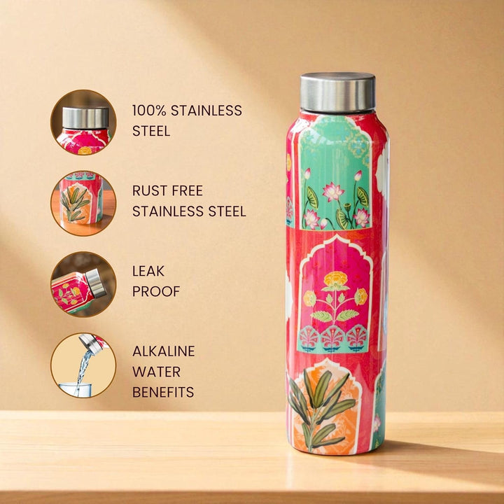 Stainless Steel Water Bottle - Fuschia