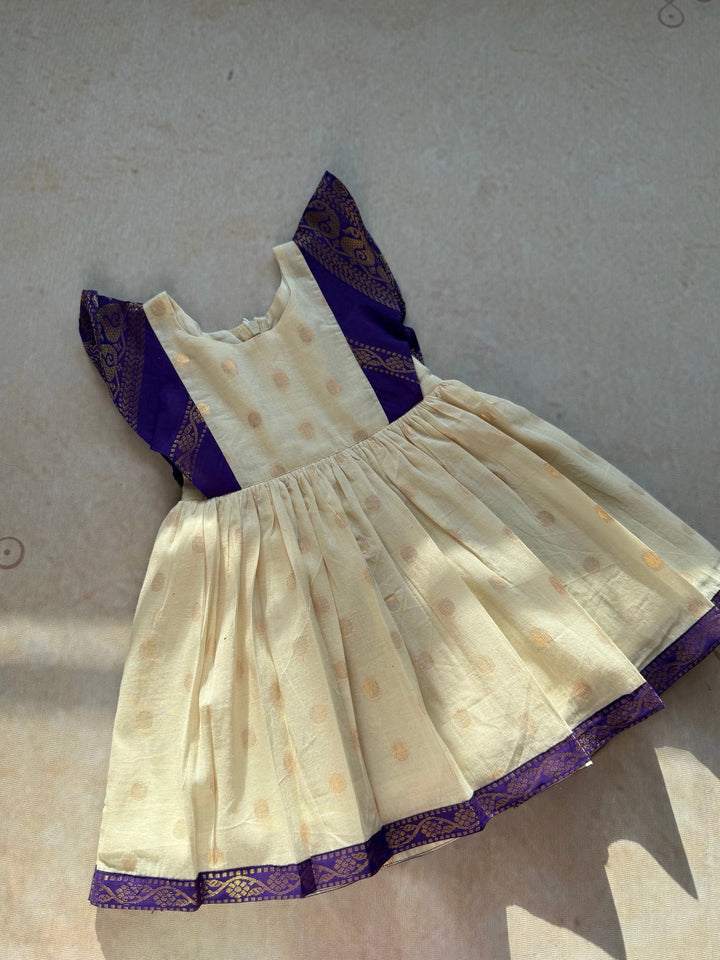 Anvi Kids Cotton Frock - Onam Edit Express | SHOBITAM