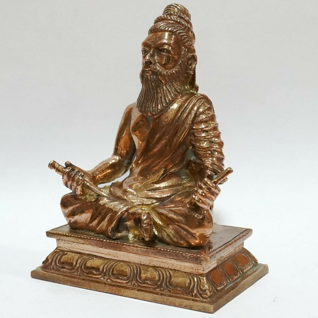 THIRUVALLUVAR PANCHALOHA STATUE -4*2.5*1.75 | SHOBITAM