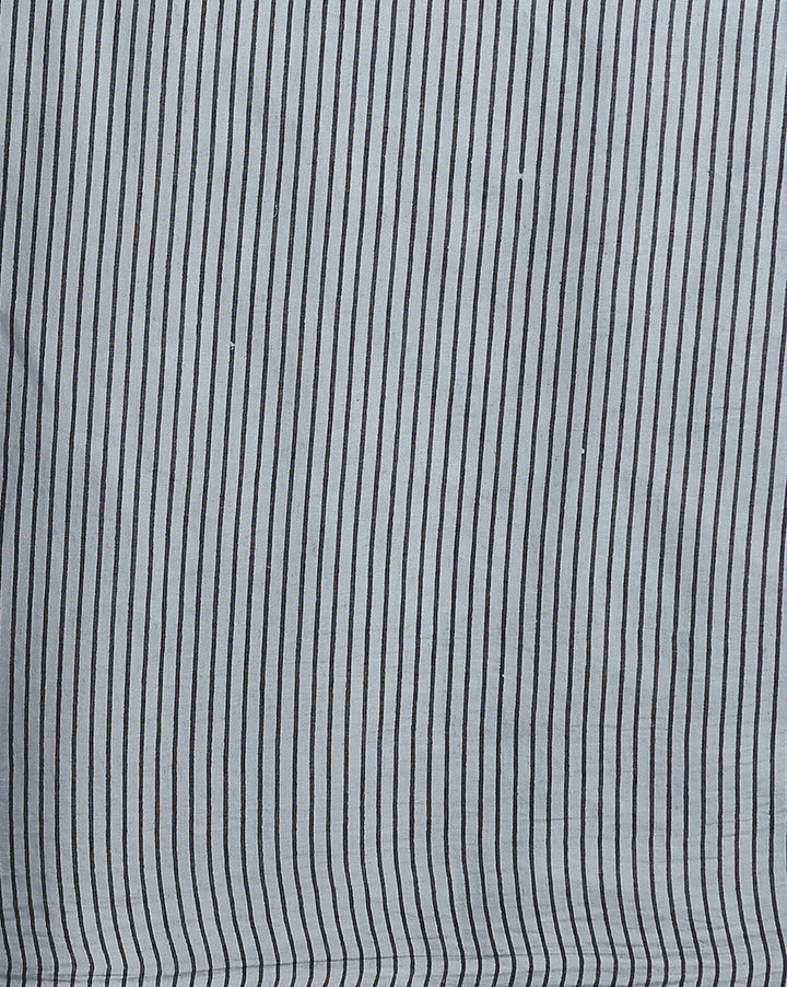 Cream Pure cotton Printed Saree with blouse piece