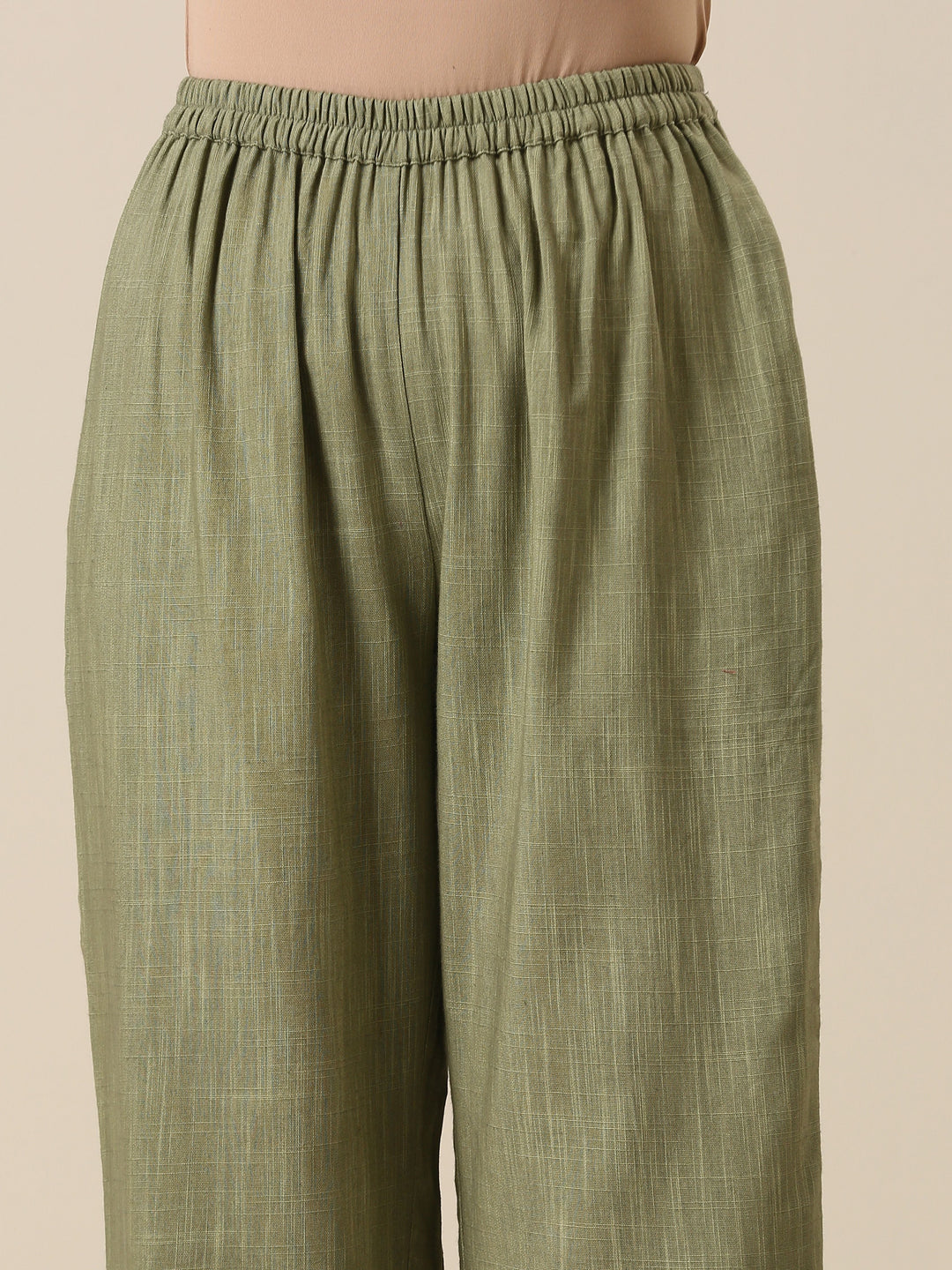 Sage Slub Textured Short Co-Ord Set | SHOBITAM