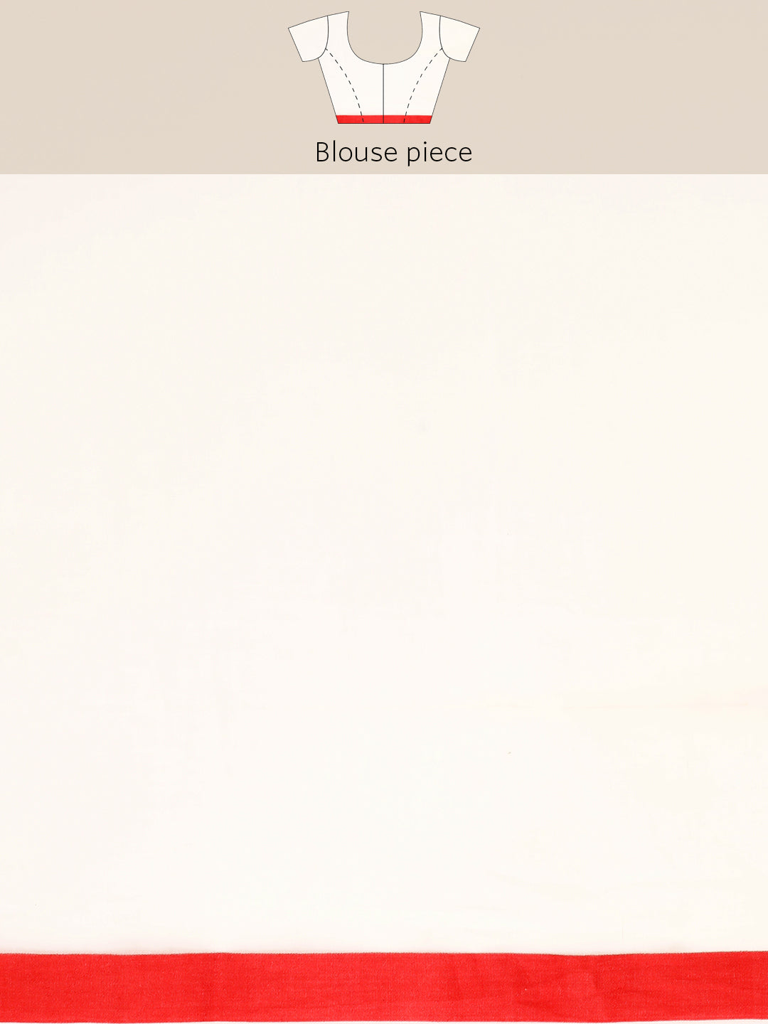 Handloom Solid Cotton Saree with Blouse Piece | SHOBITAM