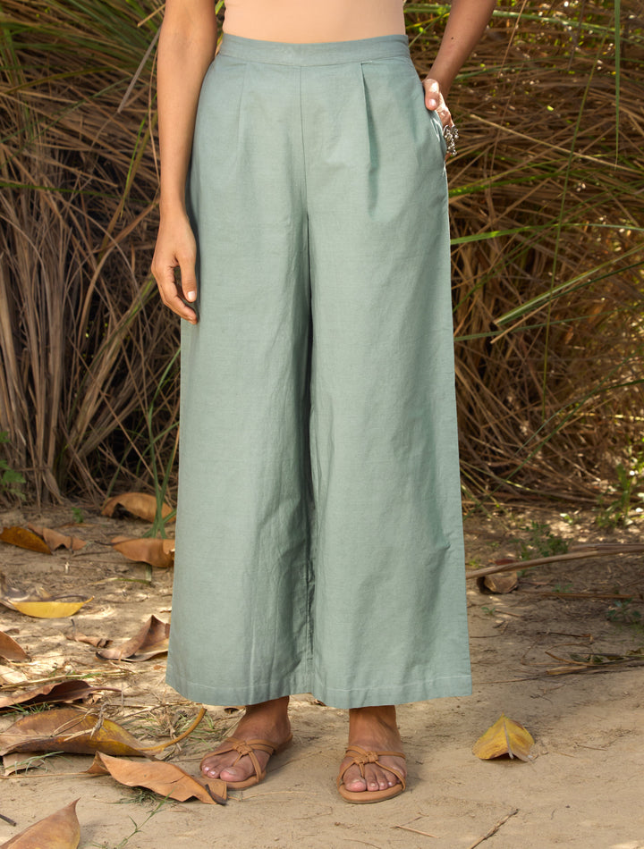 Blue Cotton Cutwork Embroidered Co-ord Set  | SHOBITAM