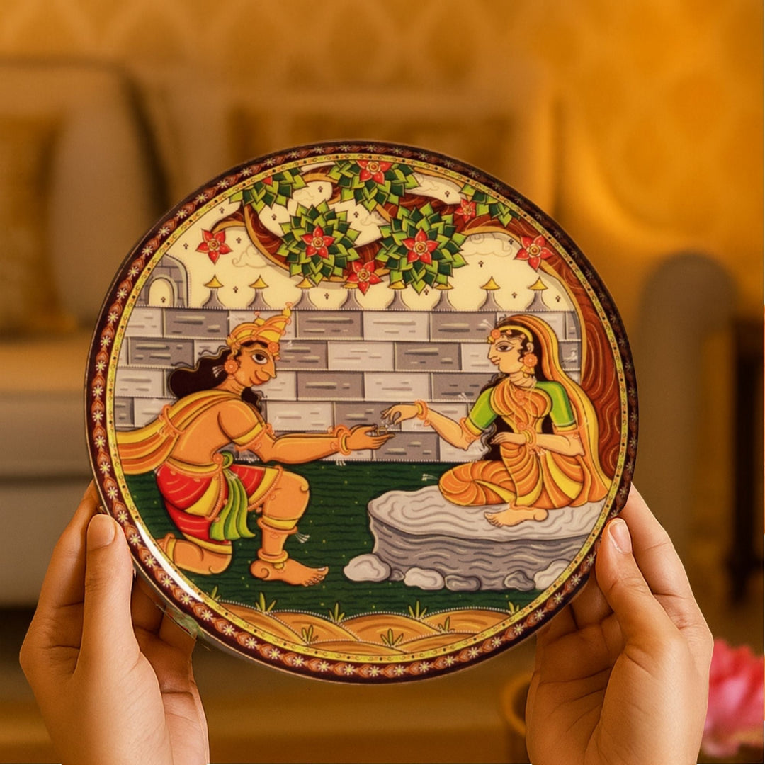 Ramayan Bengal Pattachitra Wall Plates - Set of 5