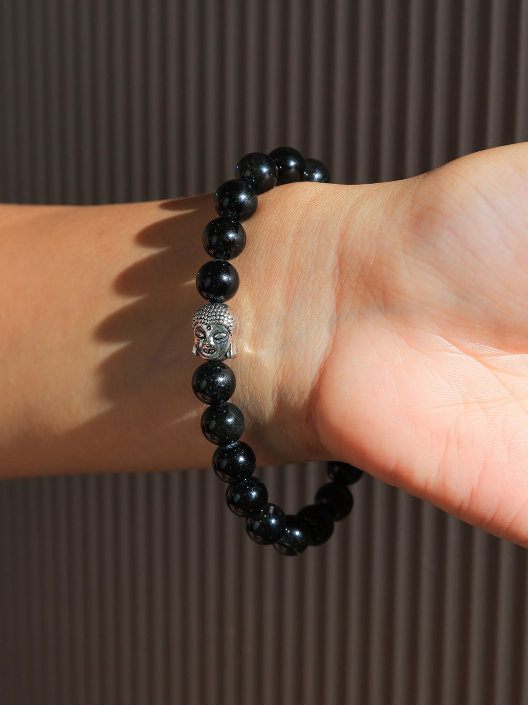 Unisex Anxiety Reliever Black Tourmaline Bracelet – Protection & Positivity | SHOBITAM