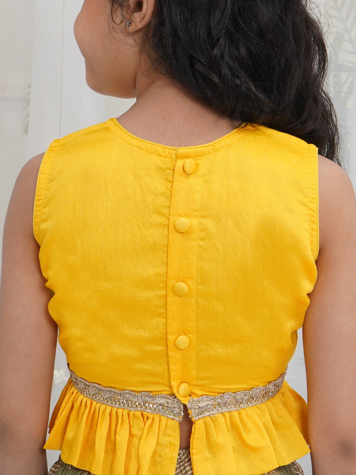Girls Mor Pankh Lehenga Set | SHOBITAM