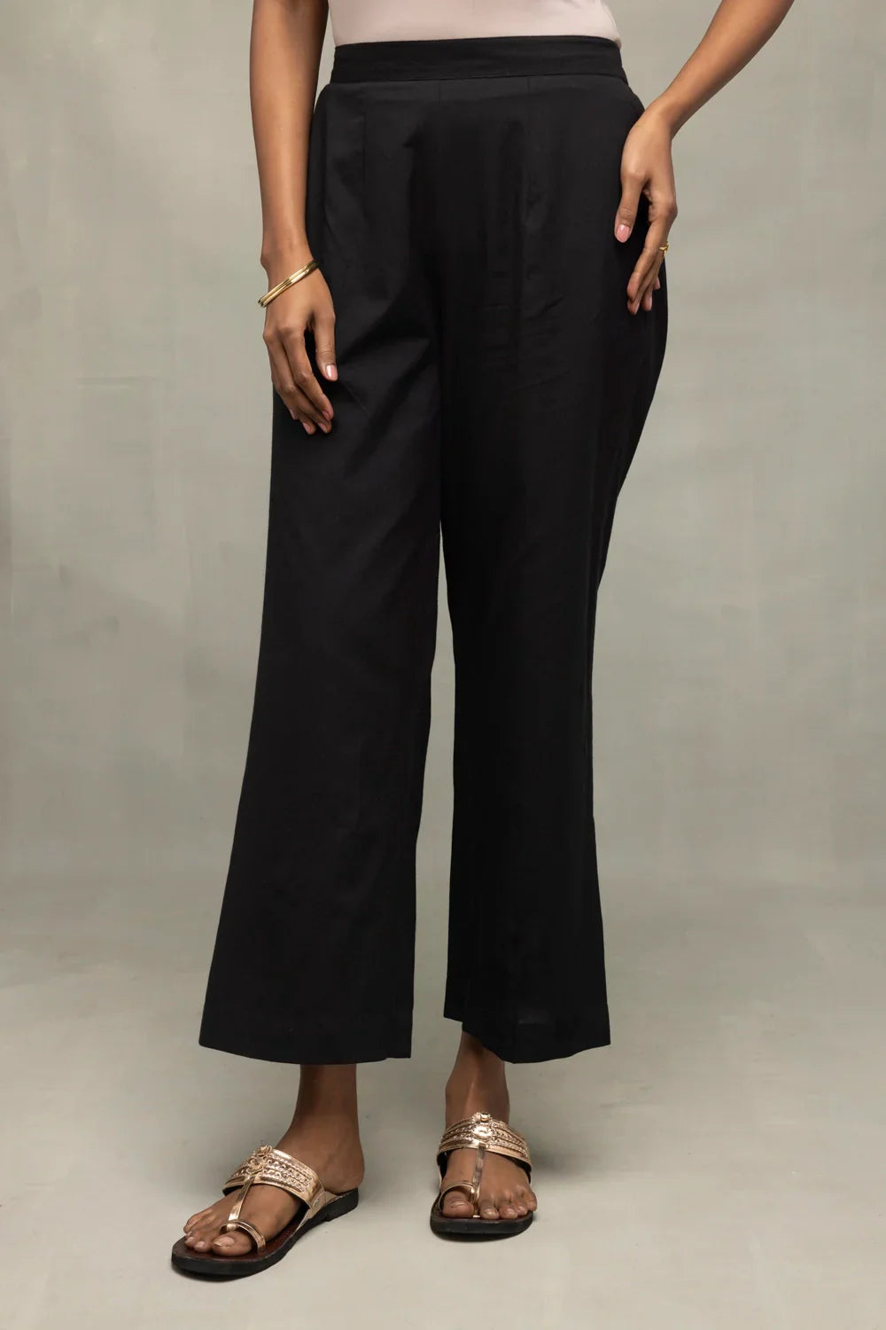 Black Bengal Cotton Kurta Set With Jamdani Dupatta | SHOBITAM