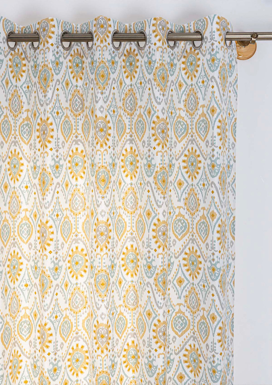 Laya 100% Cotton Printed Curtain for living room & bedroom - Light Reduction - Multicolor - Single Piece | SHOBITAM