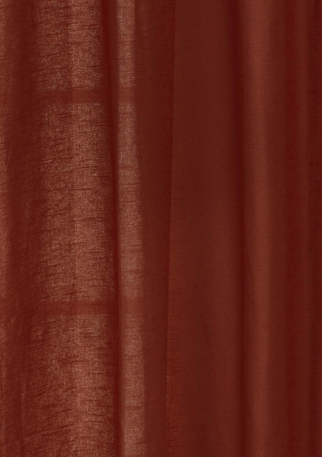 Solid Brick Red 100% cotton plain curtain for bedroom - Room darkening - Single Piece