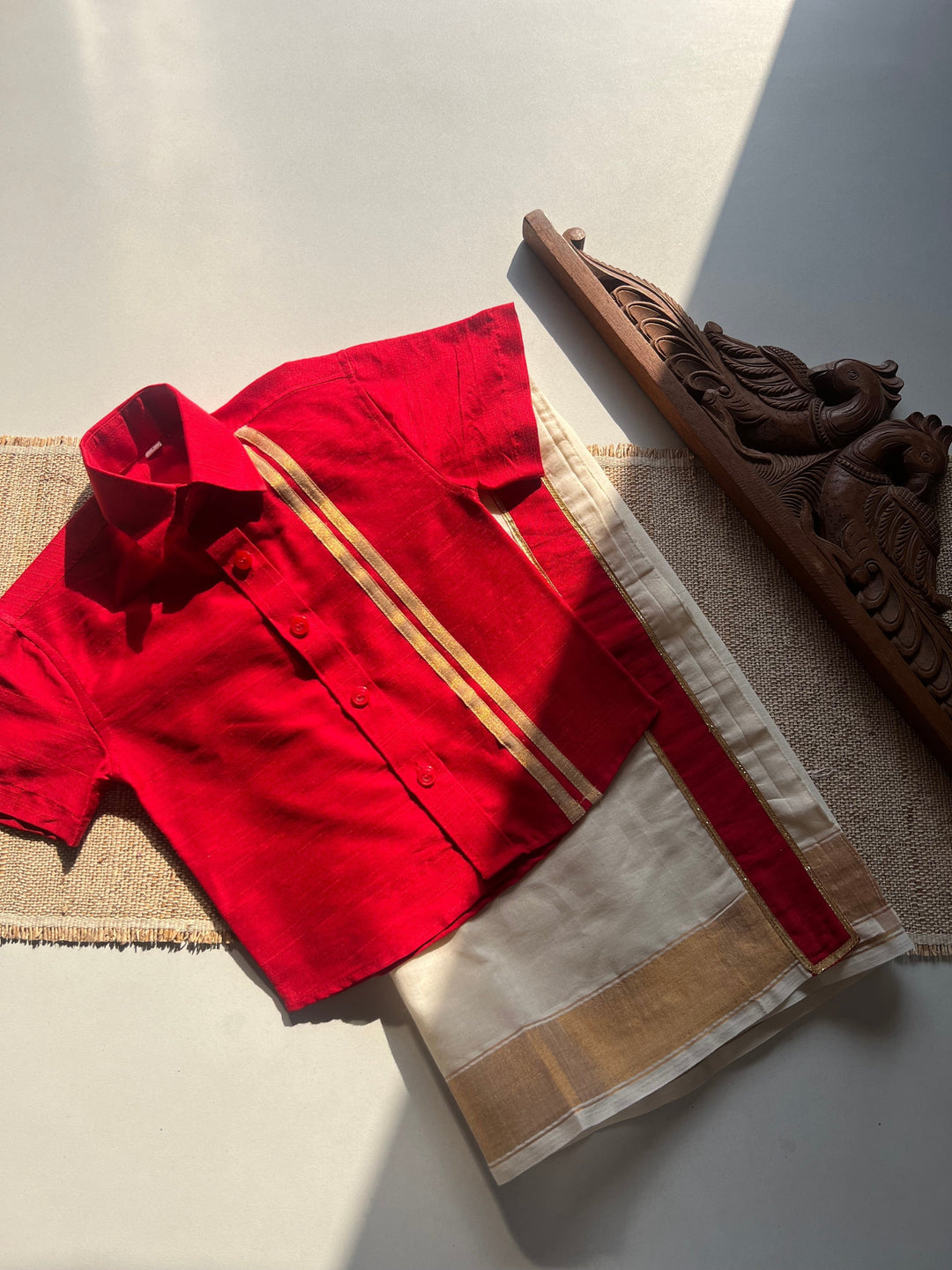 Boys Dhoti and Shirt - Onam Edit Express | SHOBITAM