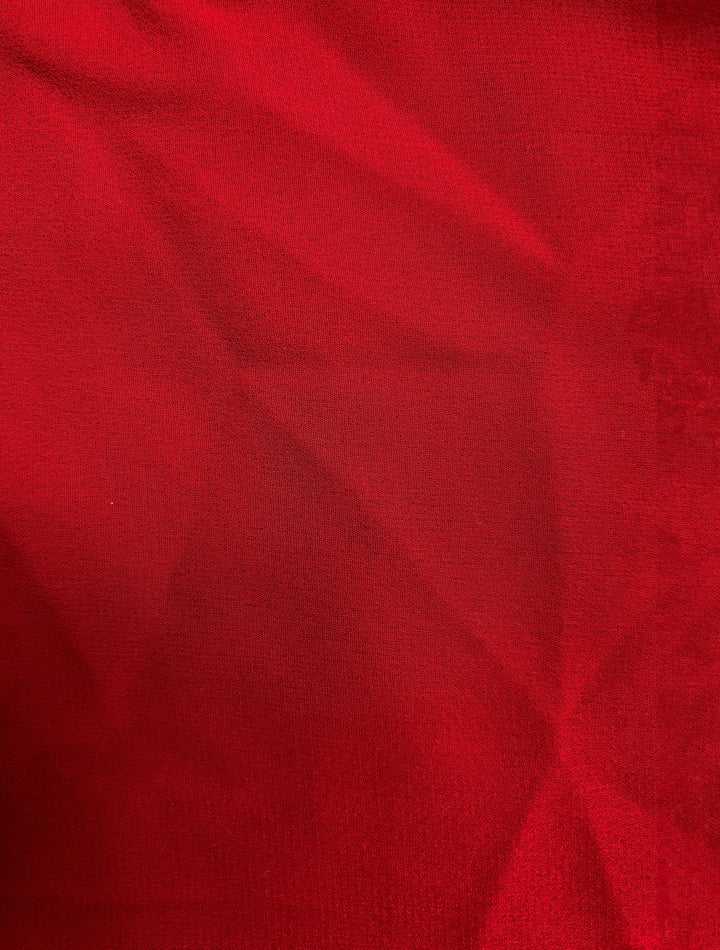 Maroon Georgette Embroidered Saree With unstitched Blouse | SHOBITAM