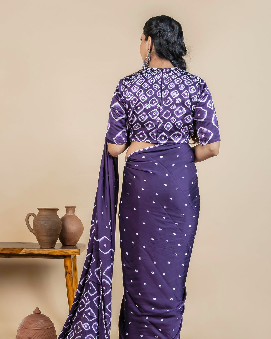Rogan Bandhani Saree  | SHOBITAM