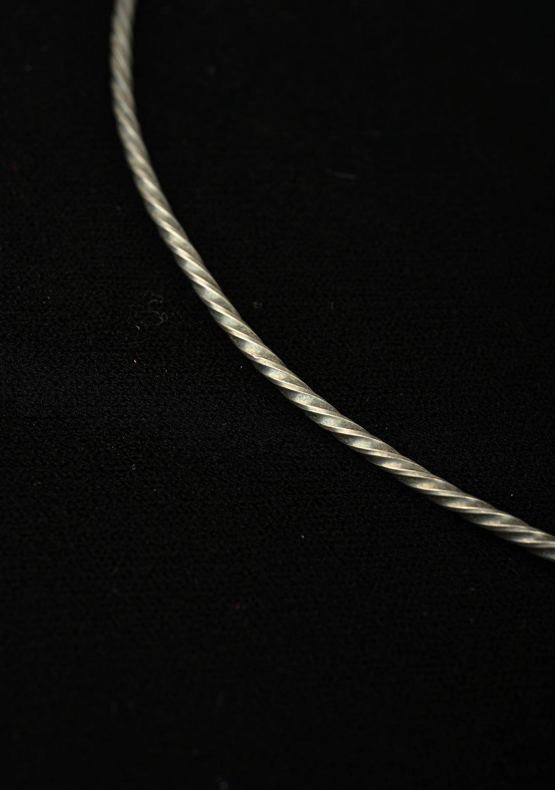 92.5 Silver, Contemporary Hasli with Chunky Studded Pendant