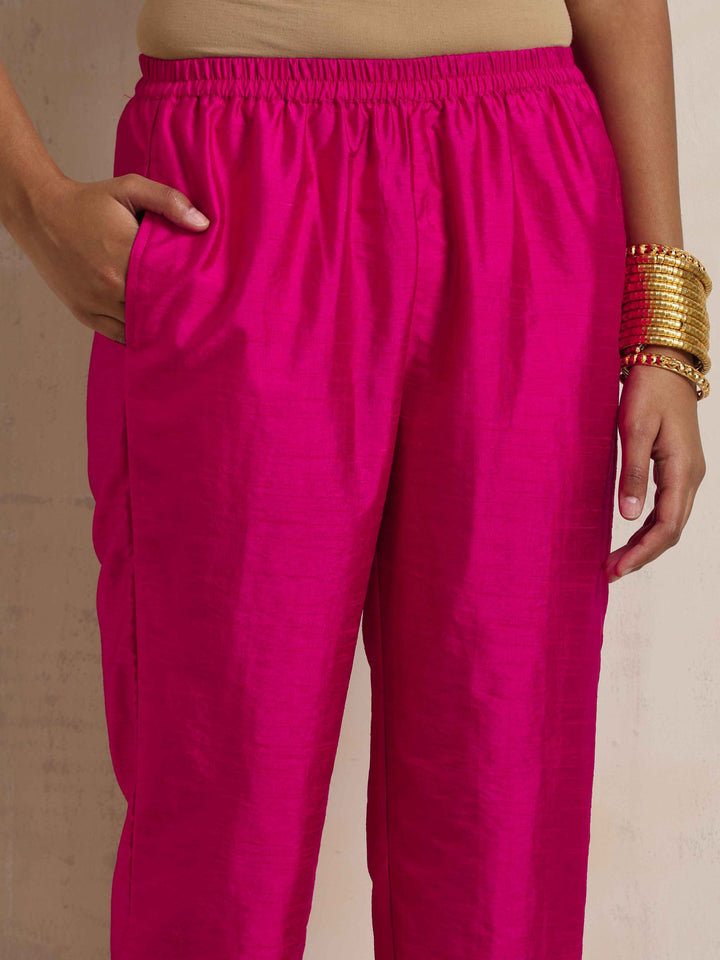 Pink Silk Co-ord Set | SHOBITAM