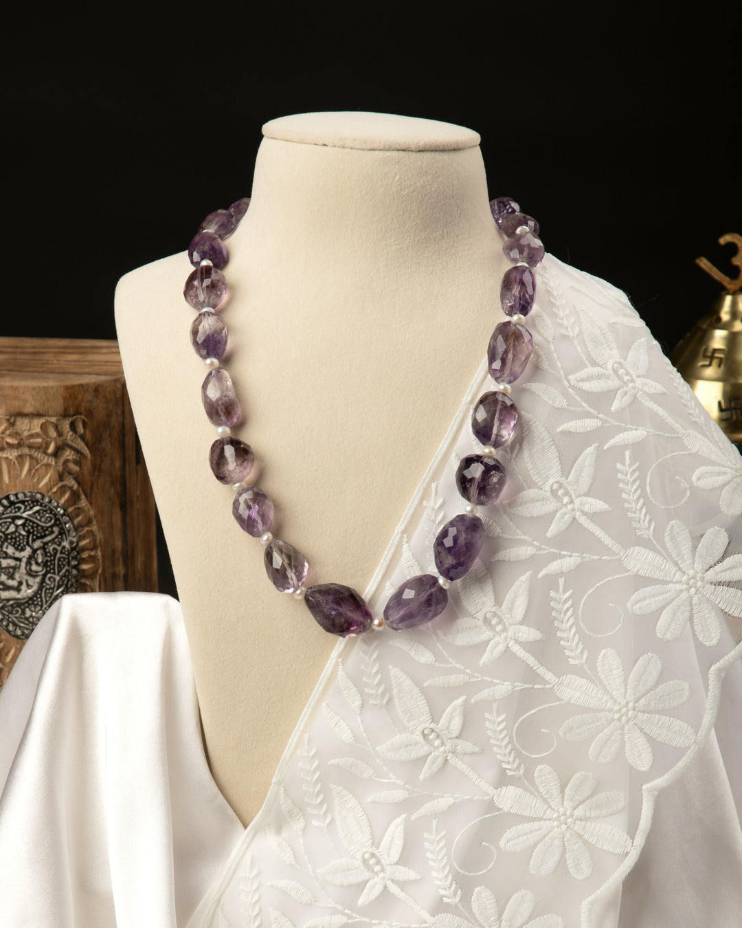 The Signature Amethyst Mala, Dark Lavender edition | SHOBITAM
