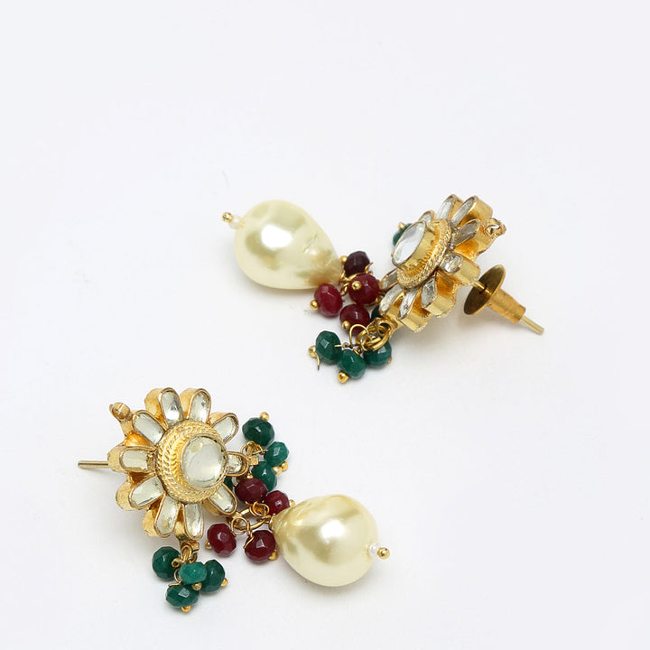 Women's Kundan Maharani Choker with Earrings | SHOBITAM