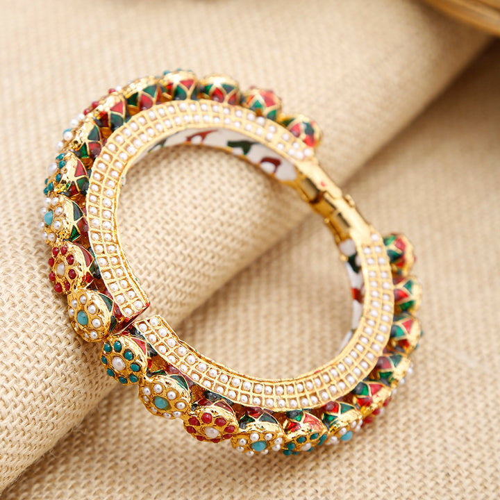 Multi Embellished Bangle | SHOBITAM