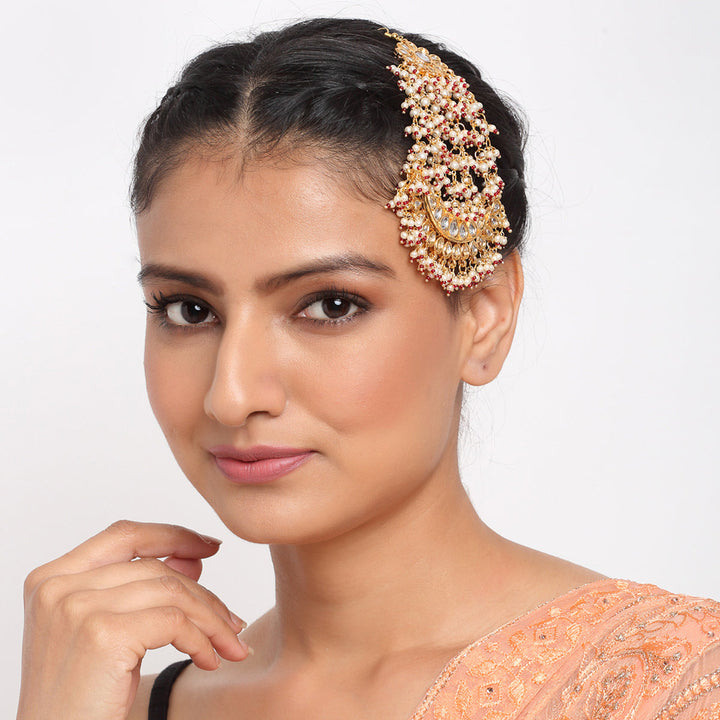 Women's Kundan Passa/ Jhoomar | SHOBITAM