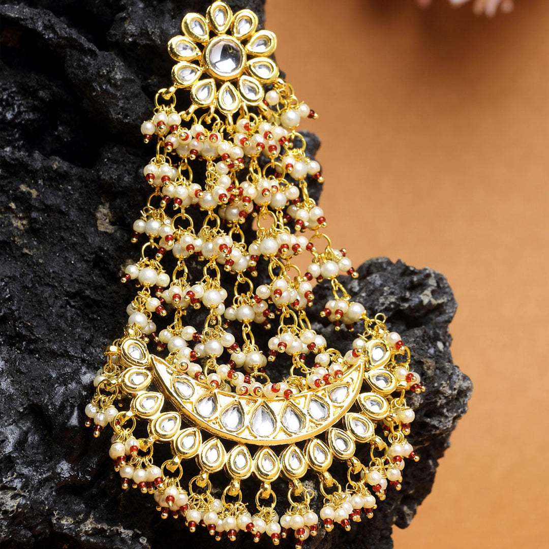 Women's Kundan Passa/ Jhoomar | SHOBITAM