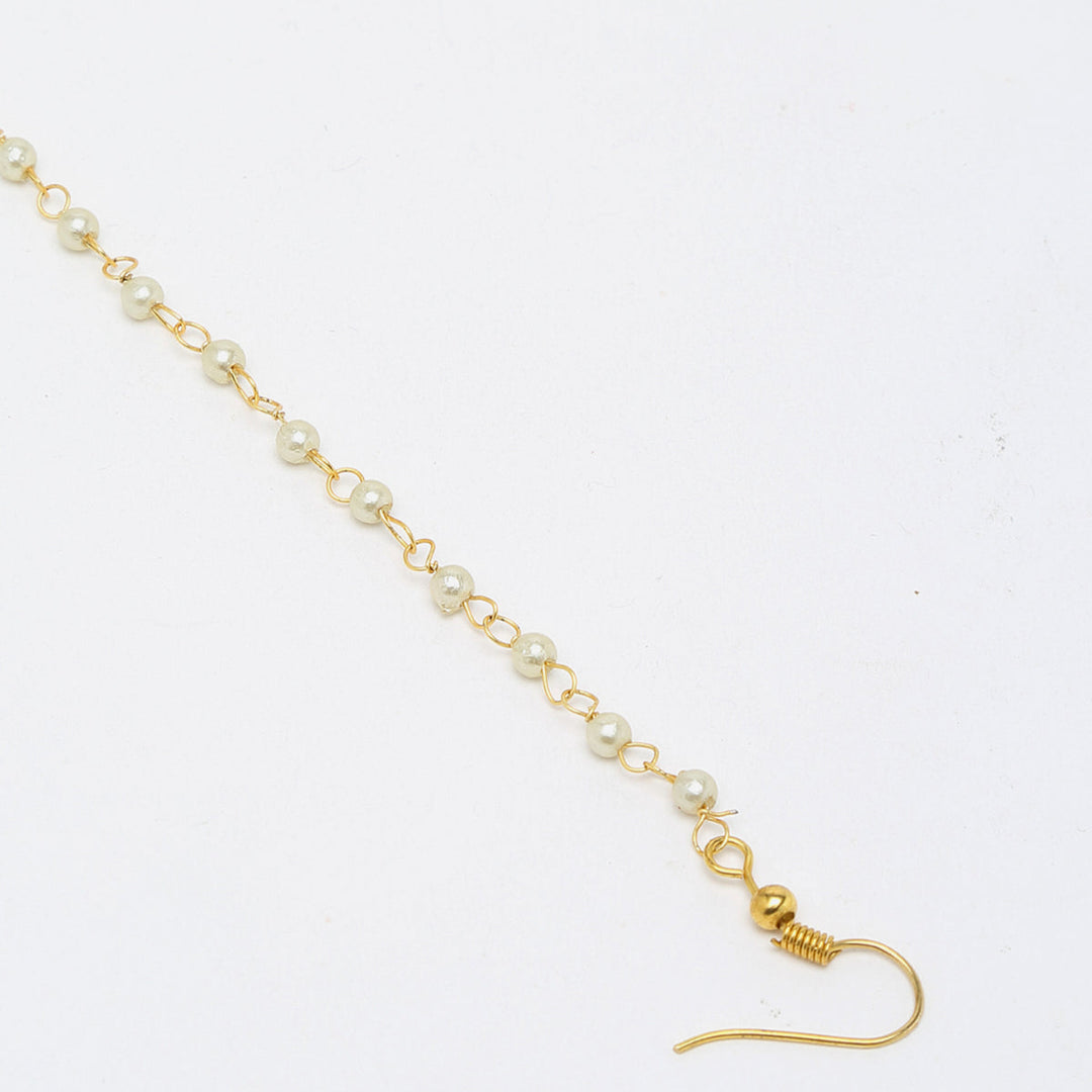 Sunehri Kundan Nose Ring | SHOBITAM
