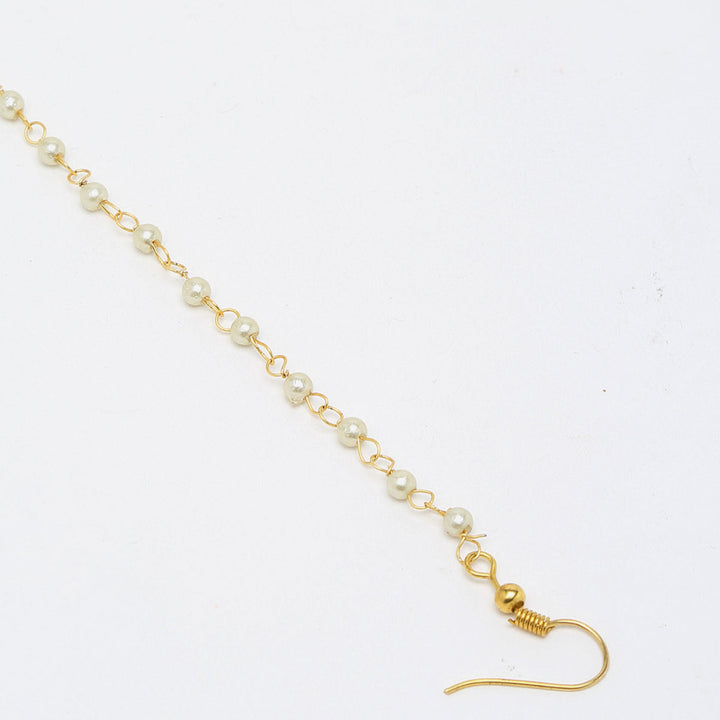 Sunehri Kundan Nose Ring | SHOBITAM