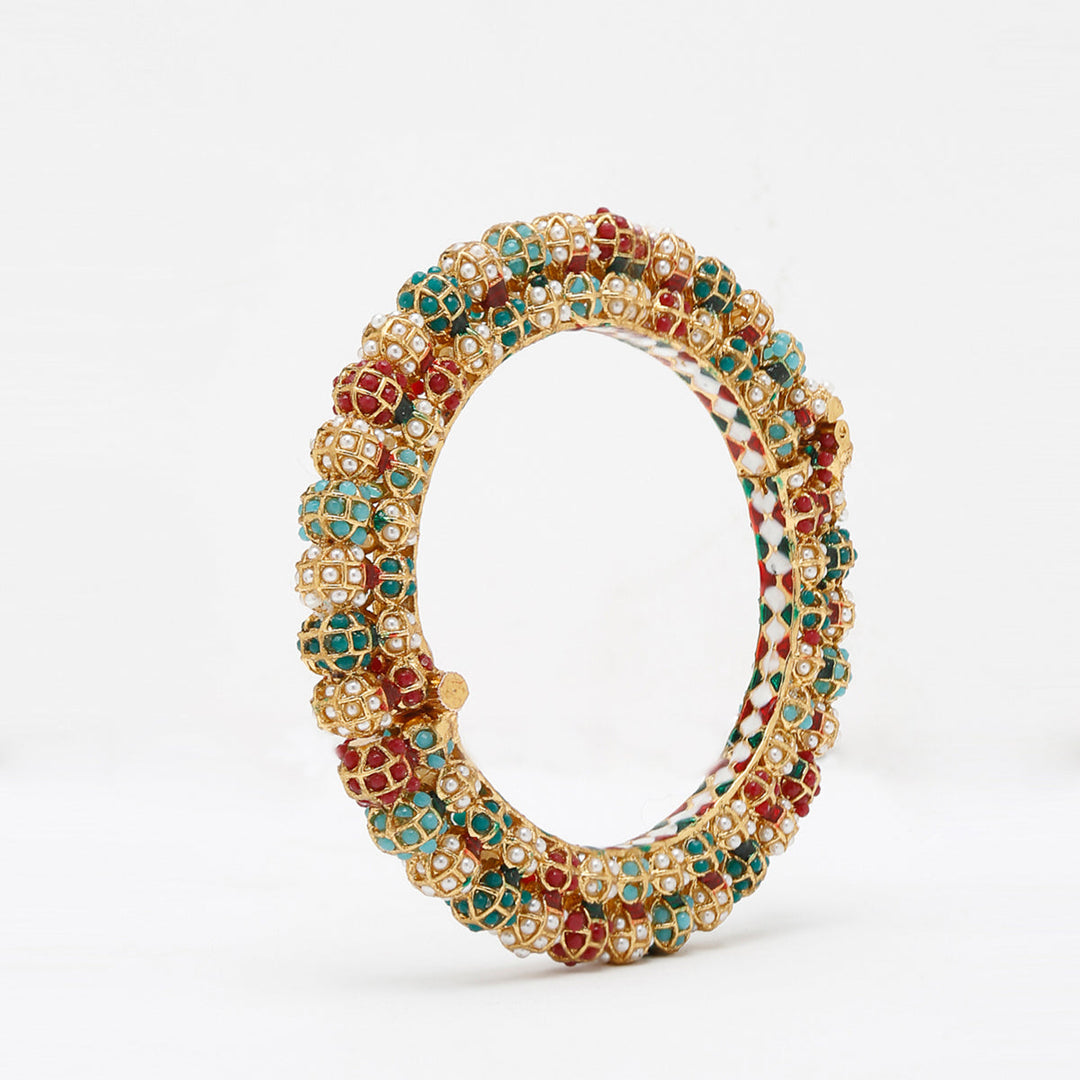 Multi Embellished Bangle, Single piece | SHOBITAM