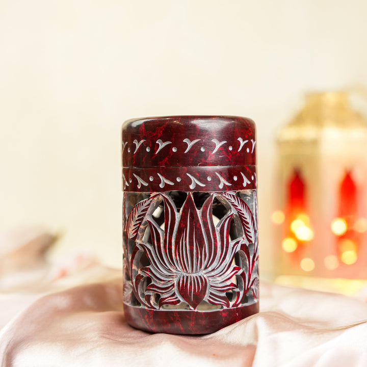Neerja Hand Carved Soapstone Bakhoor Burner Aroma Diffuser