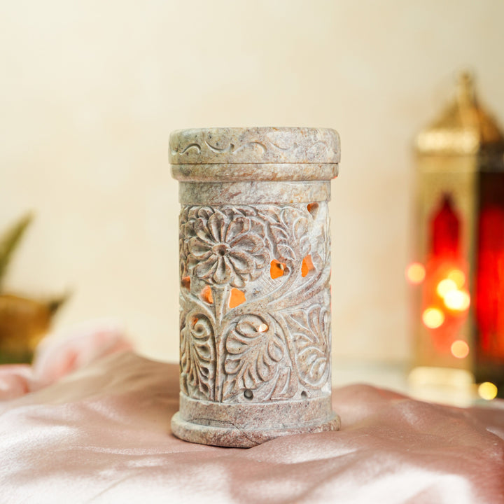 Gulzar Hand Carved Soapstone Bakhoor Burner Aroma Diffuser