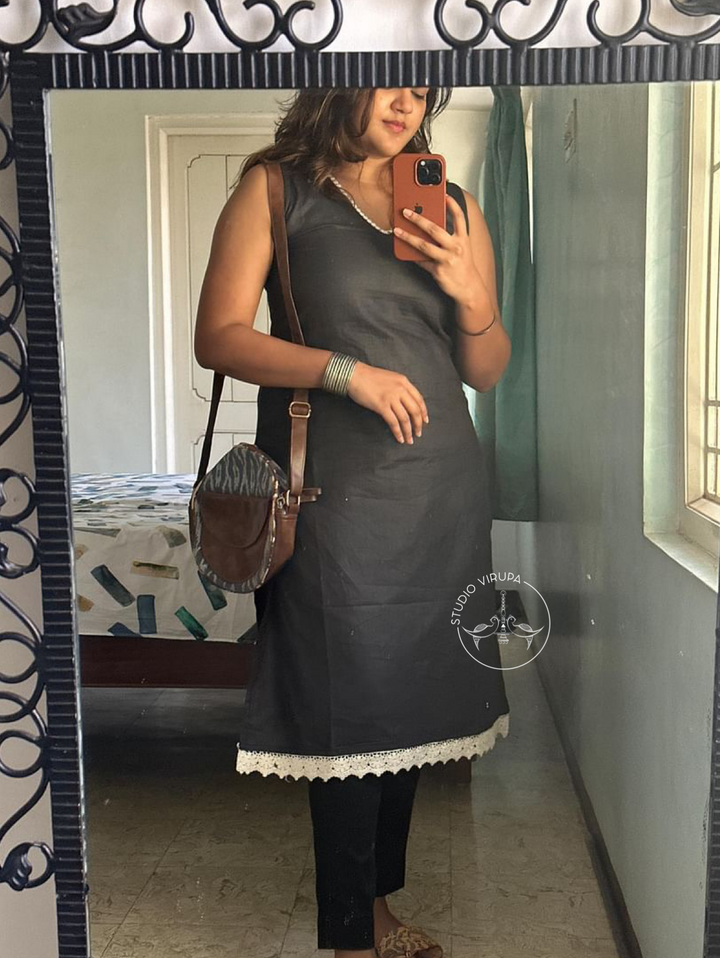 Gulabi Black- Kurtha Express | SHOBITAM