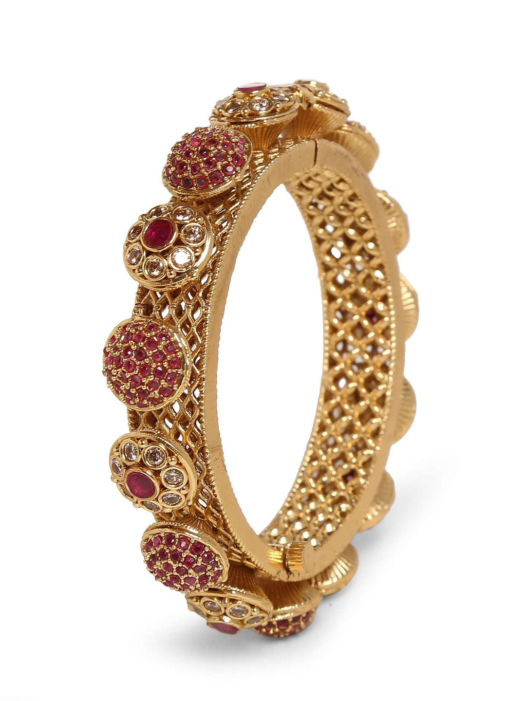 Jadau Kada - Hinged | SHOBITAM