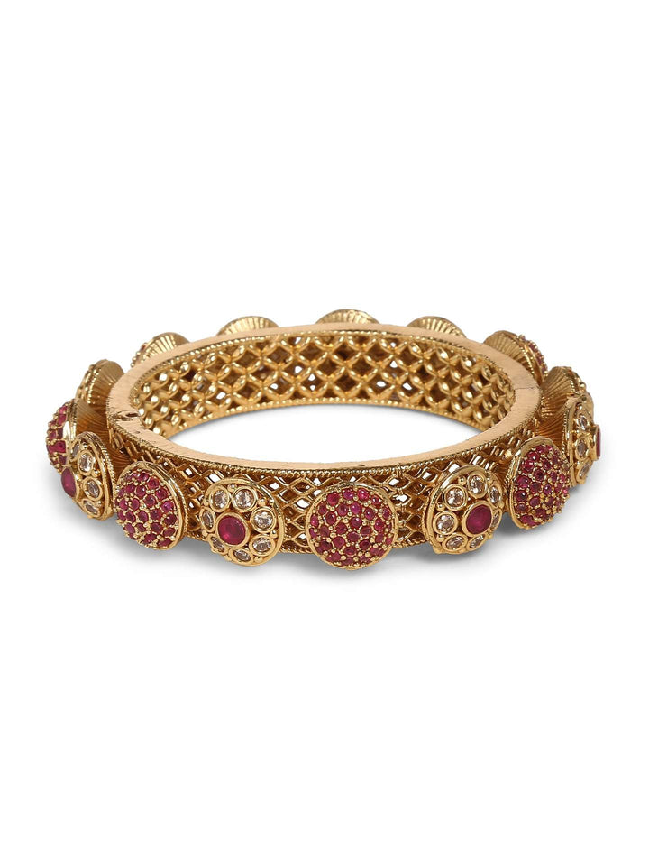 Jadau Kada - Hinged | SHOBITAM