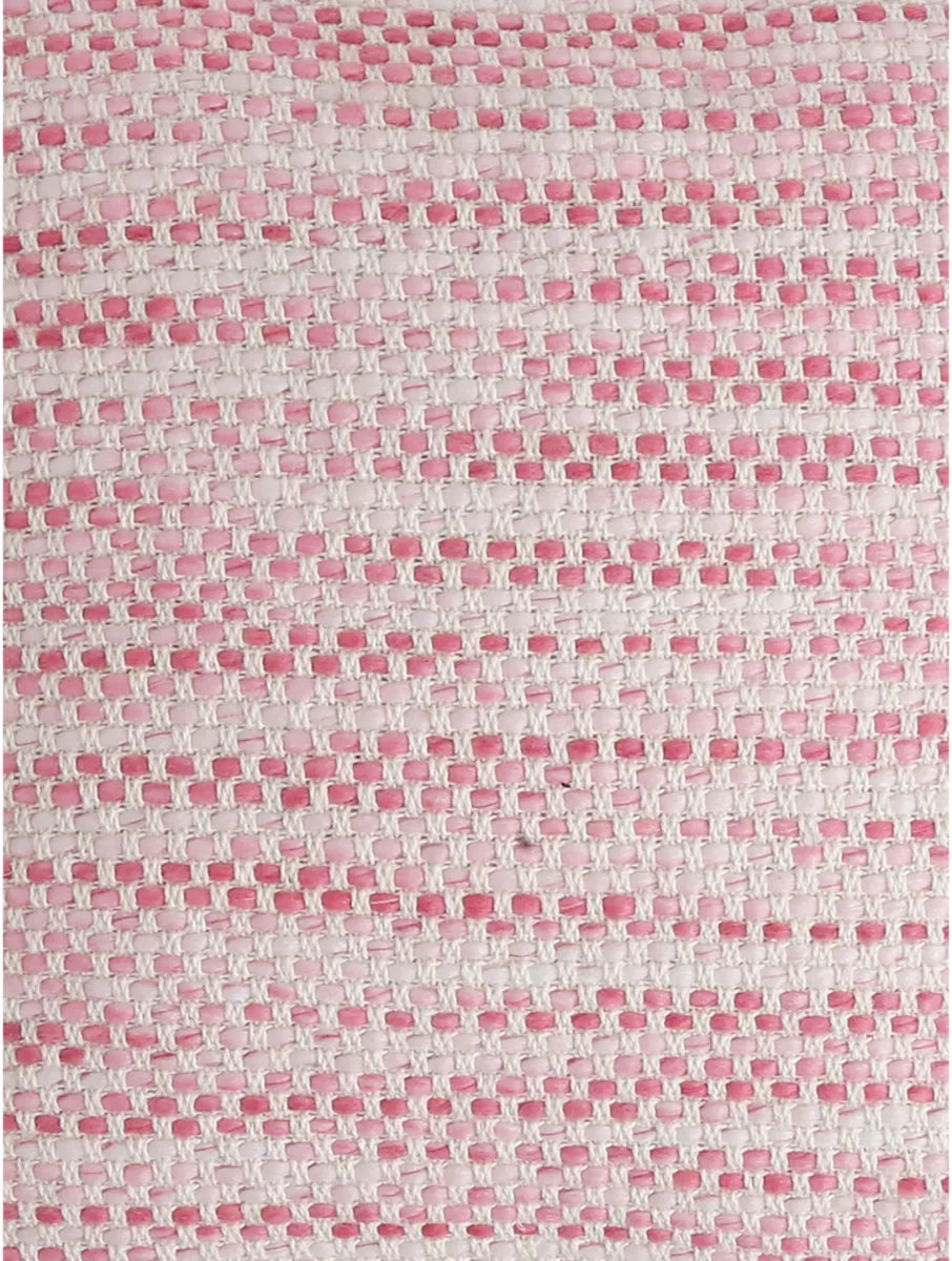 Cushion Cover With Tassels - Ivory And Pink