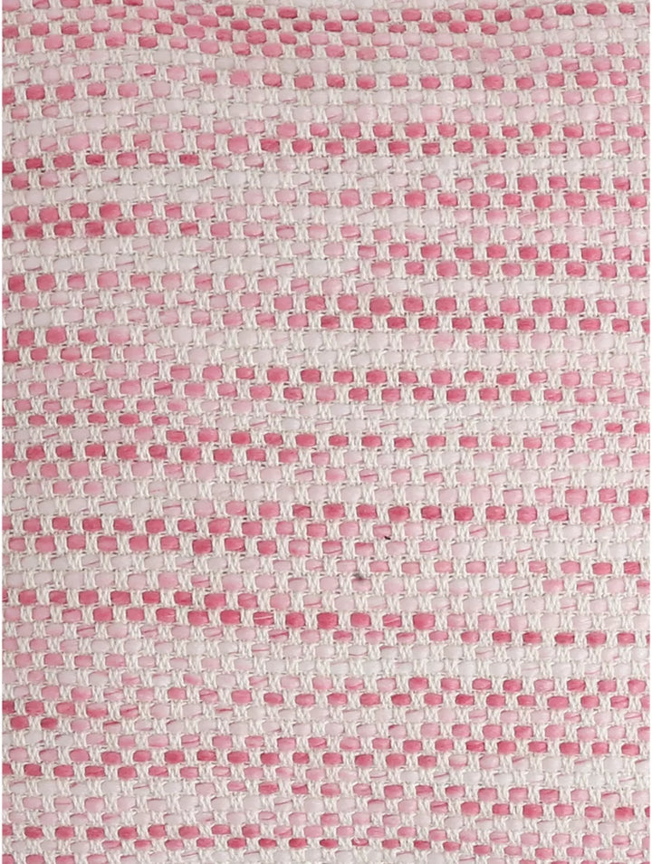 Cushion Cover With Tassels - Ivory And Pink