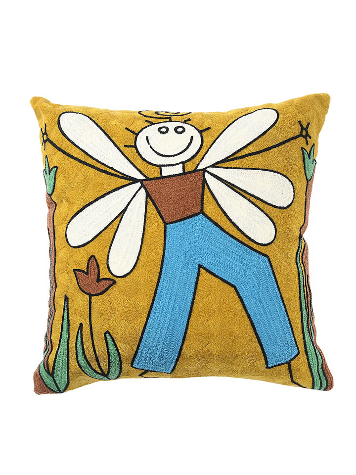 Enchanted Dream Scapes - Quirky And Beautiful Abstract Art Boy With Wings
