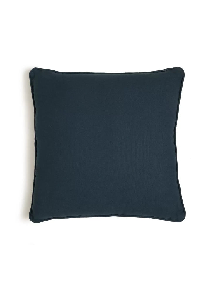 Hand Beaded Cushion Cover - Blue