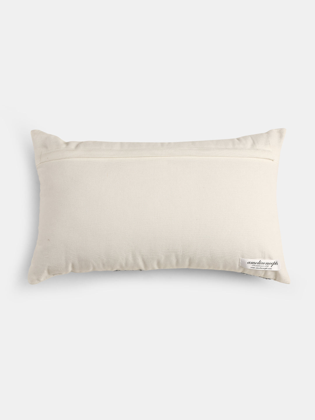Stylish Amber Sky - Blue Embroidered Pillow Style Cushion Cover