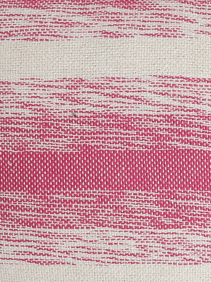 Pink hand-woven cushion cover (Set of 2)