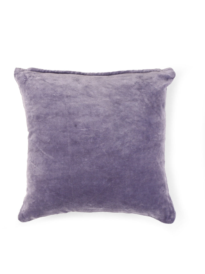 Lavender Cotton Velvet Cushion Cover
