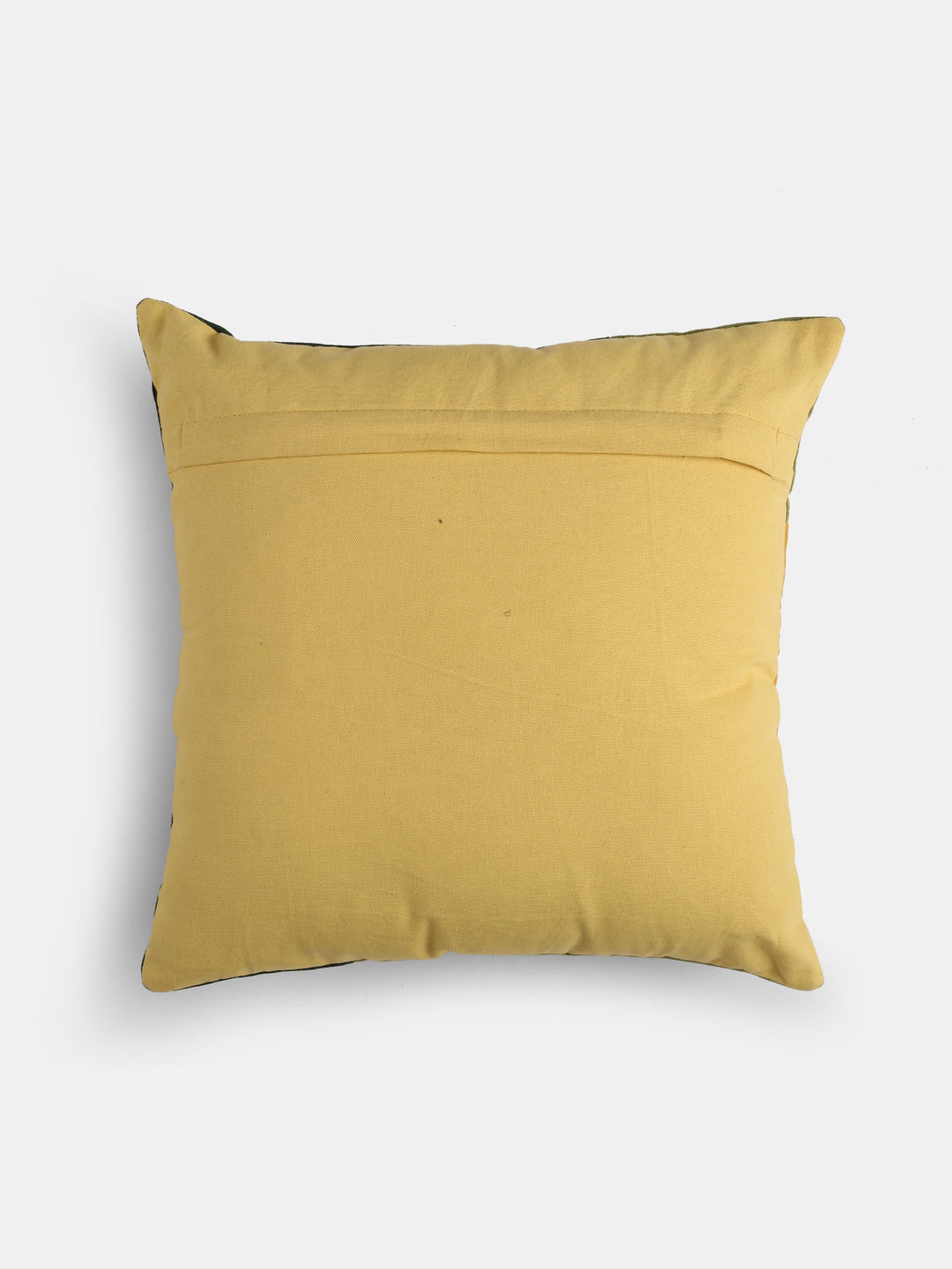 Green & Yellow Cushion cover with piping detail (Set of 2)