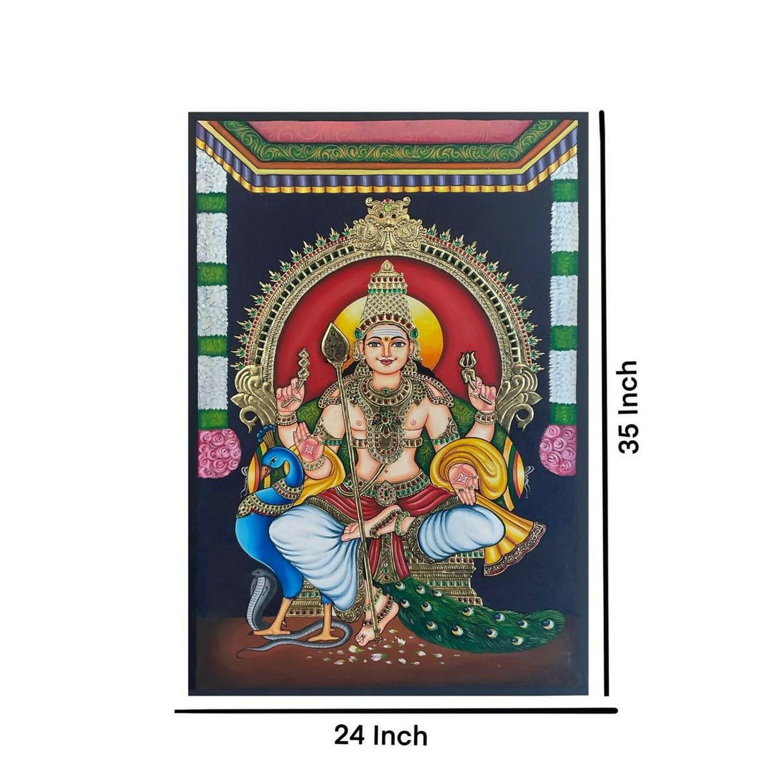 TANJORE PAINTING MURUGAN 36*24 | SHOBITAM