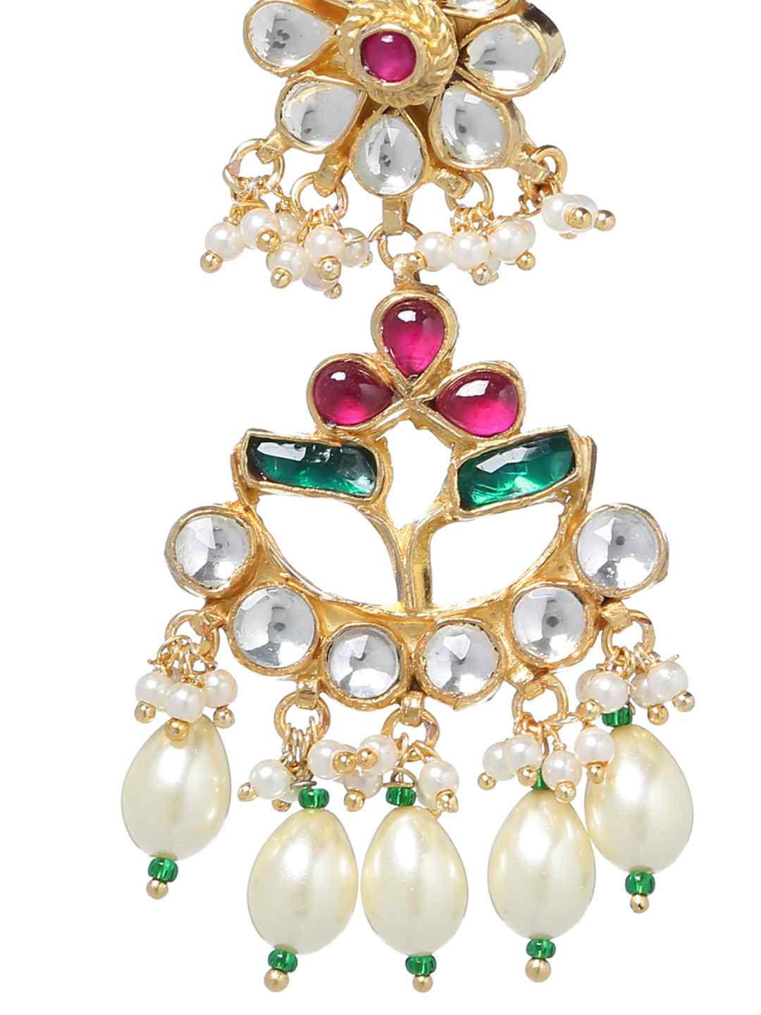 Kundan Earrings With Pearls | SHOBITAM