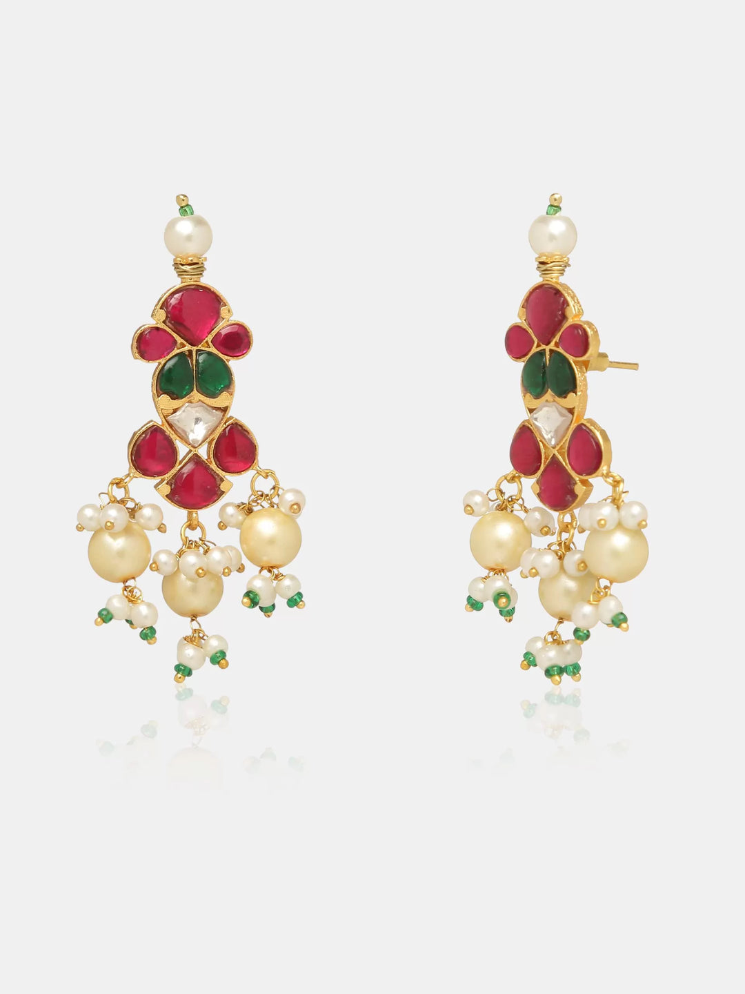 Pearl Kundan Choker With Earrings | SHOBITAM